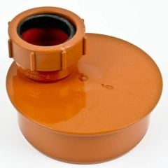 Polypipe Underground Drainage Single to Socket Waste Pipe Adaptor 40mm