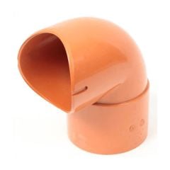 Polypipe Underground Drainage 110mm 90 Degree Back Entry Bend for Bottle Gully