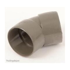 Polypipe Grey 40mm 90 Deg Knuckle Bend WS16