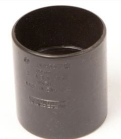 Polypipe Black 50mm ABS Straight Coupling WS58