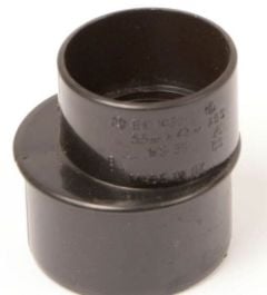 Polypipe Black 50mm x 40mm ABS Reducer WS59