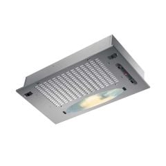 Prima 53cm Canopy Hood - Grey - Vent Filter Light And Controls Panel Bottom Side View