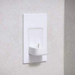 ProofVision In-Wall Electric Toothbrush Charger - White - PV10P - Lifestyle