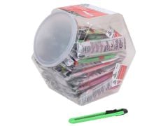 Personna Plastic Neon 9mm Snap-Off Knife Jar of 75 Knives with 1 Blade - PSA660455CJA