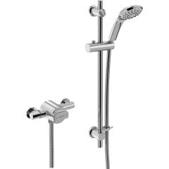 Bristan Quest Thermostatic Exposed Single Control Shower Valve with Riser Kit - QST SQSHXAR C