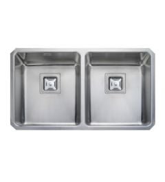 Rangemaster Atlantic Quad Stainless Steel Undermount Kitchen Sink - QUB3434/