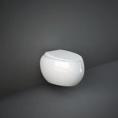 RAK Ceramics Cloud Rimless Back to Wall Toilet Pan with Universal Trap - Matt White - CLOWC1346500A