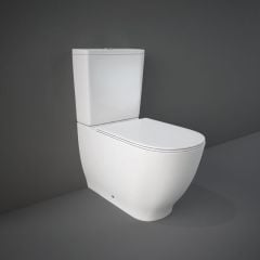 RAK Ceramics Moon Rimless Close Coupled Toilet Pan - Alpine White - HAR20AWHA