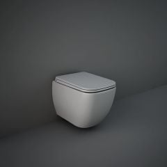 RAK Ceramics Feeling Rimless Wall Hung Toilet Pan - Matt Grey - MP13503A