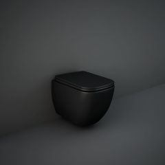 RAK Ceramics Feeling Soft Close Toilet Seat & Cover - Matt Black - MPSC3901504 Main Image