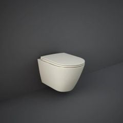 RAK Ceramics Feeling Rimless Wall Hung Toilet Pan - Matt Greige - RST23505A