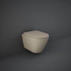 RAK Ceramics Feeling Rimless Wall Hung Toilet Pan - Matt Cappuccino - RST23514A