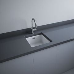 RAK Ceramics Silvia 1 Bowl Drop in Kitchen Sink - Matt White - OC104500A