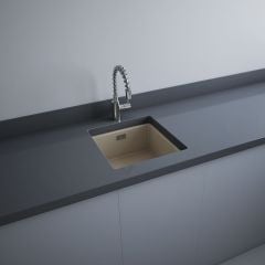RAK Ceramics Silvia 1 Bowl Drop in Undermount Kitchen Sink Cappuccino OC104514A