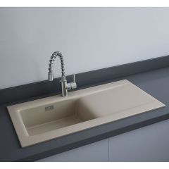 RAK Ceramics Dream 2 Slim Single Bowl Kitchen Sink - Matt Cappuccino - OC201NTSL514A