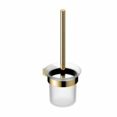 RAK Ceramics Petit Round Toilet Brush Holder - Brushed Gold - RAKPER9908G