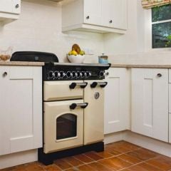Rangemaster Classic Deluxe 90 Electric Range Cooker Cream Chrome - CDL90ECCR/C