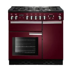 Rangemaster Professional+ 90 All Gas Range Cooker Cranberry PROP90NGFCY/C