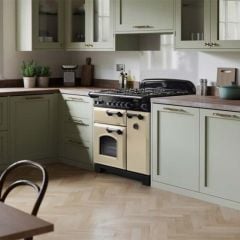 Rangemaster Classic 100 All Gas Range Cooker Cream/Chrome CLA100NGFCR/C