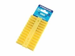 Rawlplug Yellow Uno Plugs 5mm x 24mm Card of 96 - RAW68500