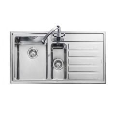 Rangemaster Rockford 1.5 Bowl Stainless Steel Kitchen Sink - RK9852R/