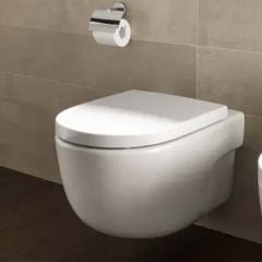 Roca Meridian-N Compact Supralit Soft Close Toilet Seat & Cover - 8012AC00B