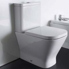 Roca The Gap Square Soft Close Toilet Seat & Cover - 801472006