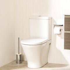 Roca The Gap Square Compact Soft-Close Toilet Seat & Cover - White - 801732002