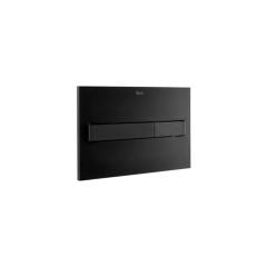 Roca - PL7 DUAL flush operating plate for concealed cistern - Matt Black - 890088206