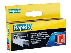 Rapid 53/10B 10mm Galvanised Staples Box 2500 - RPD5310B2500