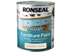 Ronseal Chalky Furniture Paint Country Cotton 750ml - RSLCFPCC750