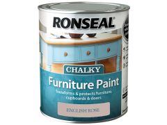 Ronseal Chalky Furniture Paint English Rose 750ml - RSLCFPER750