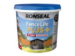 Ronseal Fence Life Plus+ - 5 Litres - Charcoal Grey - RSLFLPPCG5L