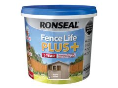 Ronseal Fence Life Plus+ - 5 Litres - Warm Stone - RSLFLPPWS5L