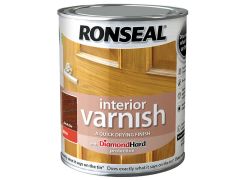Ronseal Interior Varnish Quick Dry Gloss Dark Oak 750ml - RSLINGDO750