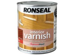 Ronseal Interior Varnish Quick Dry Gloss Medium Oak 750ml - RSLINGMO750