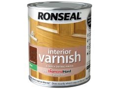 Ronseal Interior Varnish Quick Dry Matt Dark Oak 750ml - RSLIVMDO750