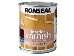 Ronseal Interior Varnish Quick Dry Satin Deep Mahogany 750ml - RSLIVSDH750