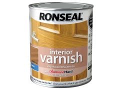 Ronseal Interior Varnish Quick Dry Satin French Oak 750ml - RSLIVSFO750