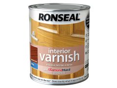 Ronseal Interior Varnish Quick Dry Satin Medium Oak 750ml - RSLIVSMO750