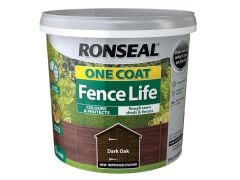 Ronseal One Coat Fence Life - 5 Litres - Dark Oak - 38288
