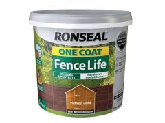 Ronseal One Coat Fence Life - 5 Litres - Harvest Gold - 38292