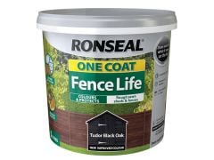 Ronseal One Coat Fence Life Tudor Black Oak 5 Litre - 38293