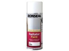Ronseal One Coat Radiator Spray Satin White 400ml - RSLQDRSWS400