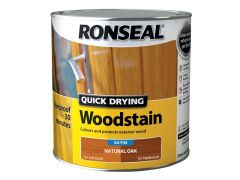 Ronseal Woodstain Quick Dry Satin Natural Oak 2.5 Litre - RSLQDWSNO25L