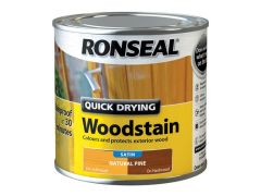 Ronseal Woodstain Quick Dry Satin Natural Pine 250ml - RSLQDWSNP250