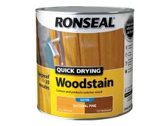 Ronseal Woodstain Quick Dry Satin Natural Pine 2.5 Litre - RSLQDWSNP25L