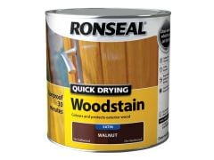 Ronseal Woodstain Quick Dry Satin Smoked Walnut 2.5 Litre - RSLQDWSSW25L