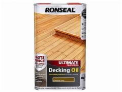 Ronseal Ultimate Protection Decking Oil - 5 Litres - Natural Oak - RSLUDONO5L