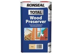 Ronseal Total Wood Preserver Clear 5 Litre - RSLWPCL5L